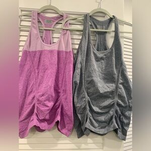 Bundle of 2 Athleta tank tops size medium yoga Pilates running dance athletic